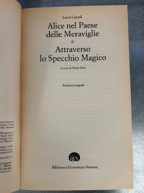Carroll -Alice nel paese delle meraviglie