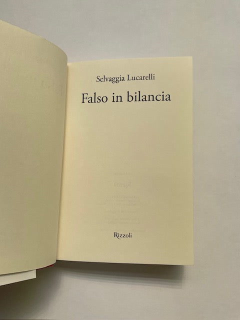 Falso in bilancia