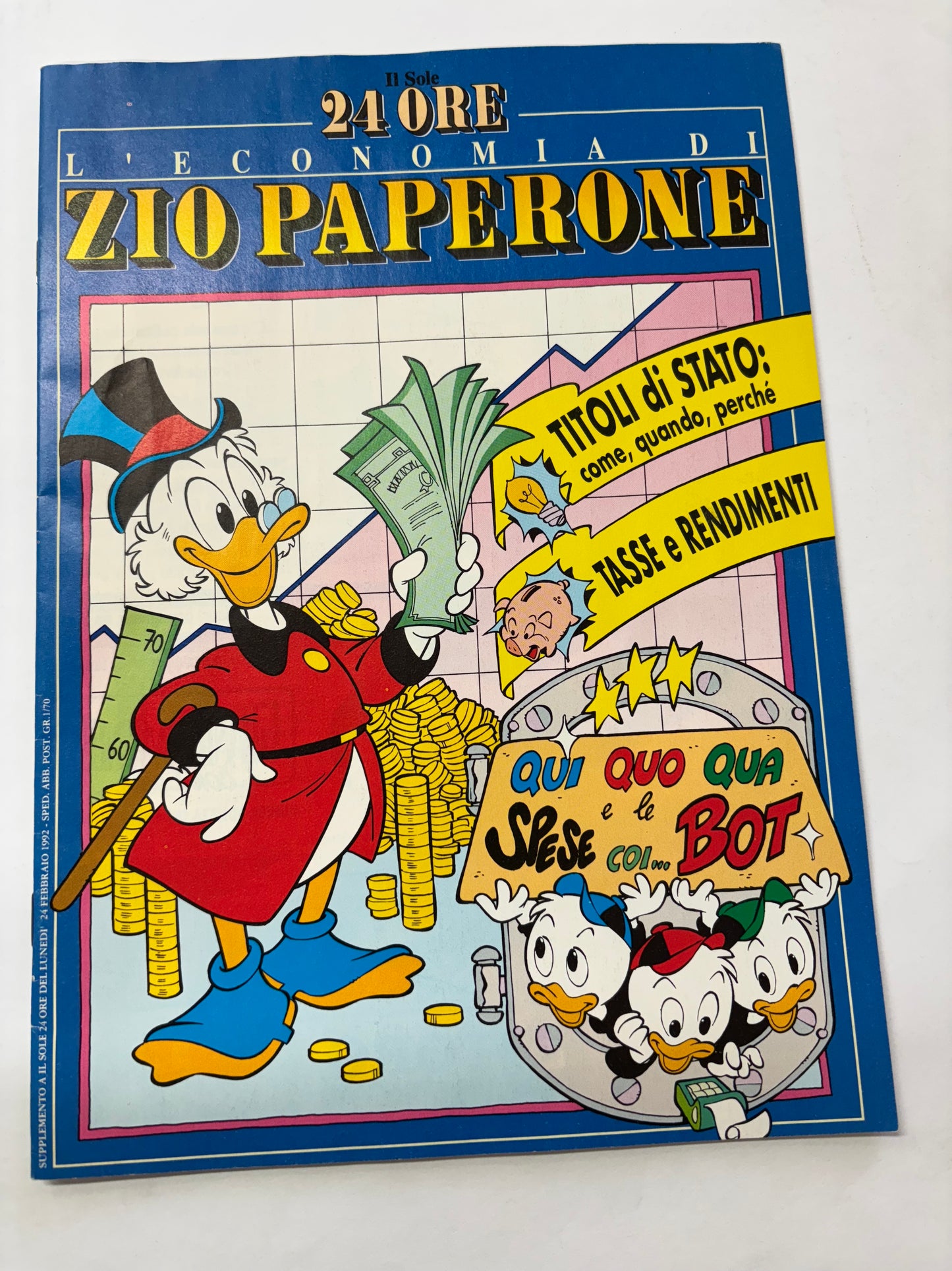Set giornalino L’economia di Zio Paperone