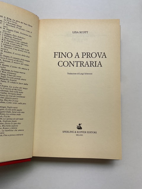 Fino a prova contraria