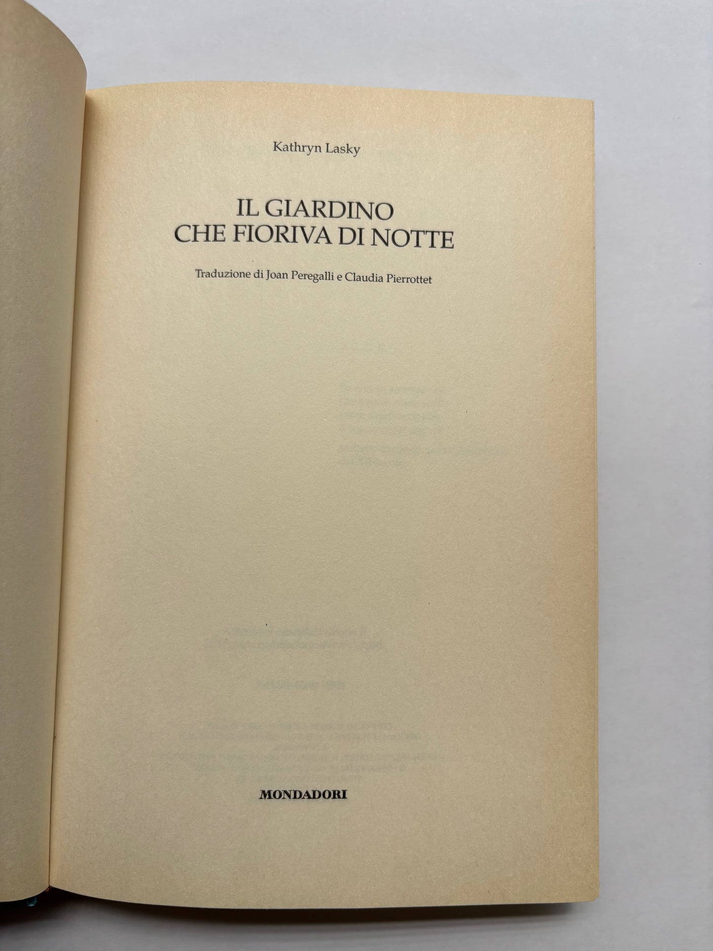 Il giardino che fioriva di notte
