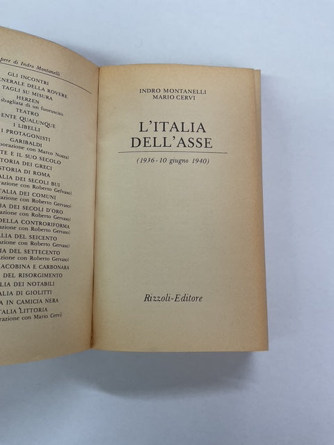 L’Italia dell’asse