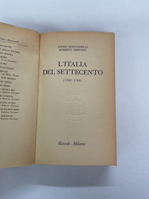 L’Italia del settecento