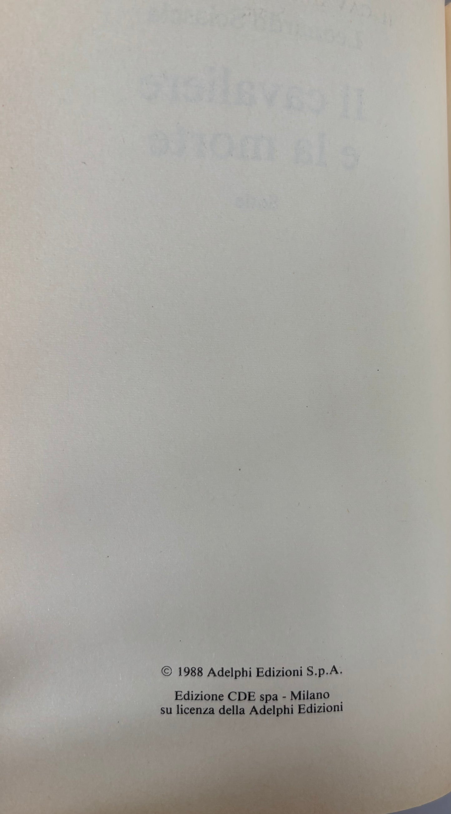 Il Cavaliere e la morte