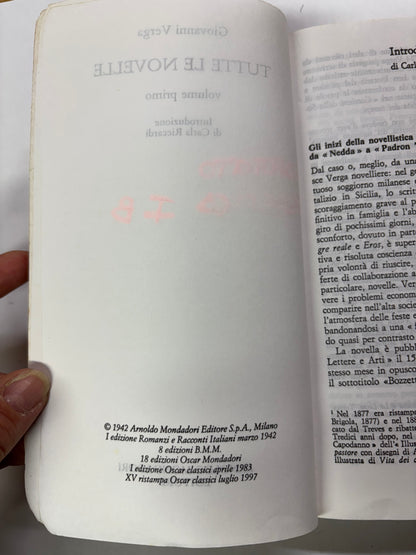 Verga Tutte le novelle